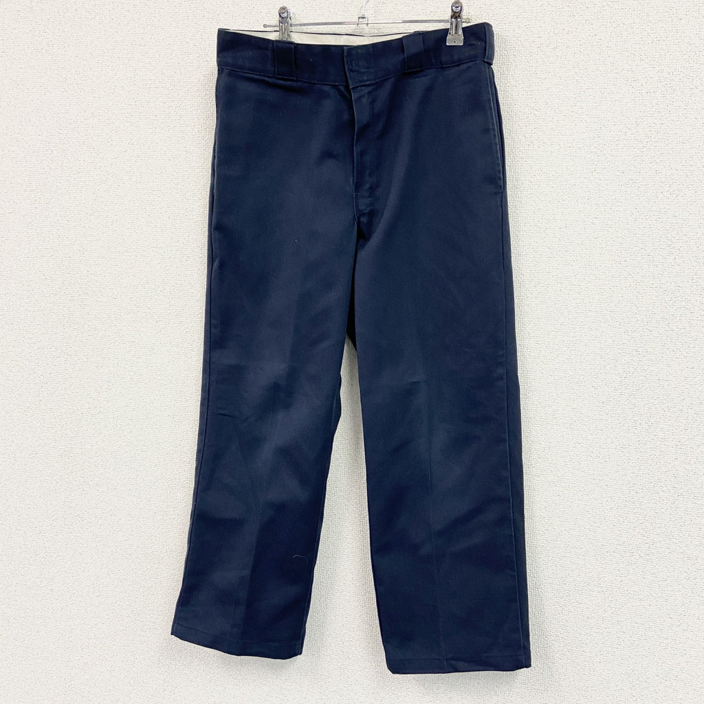 Dickies　ディッキーズ　ワークパンツ　ジップフライ　紺　ネイビー　W37サイズ　古着