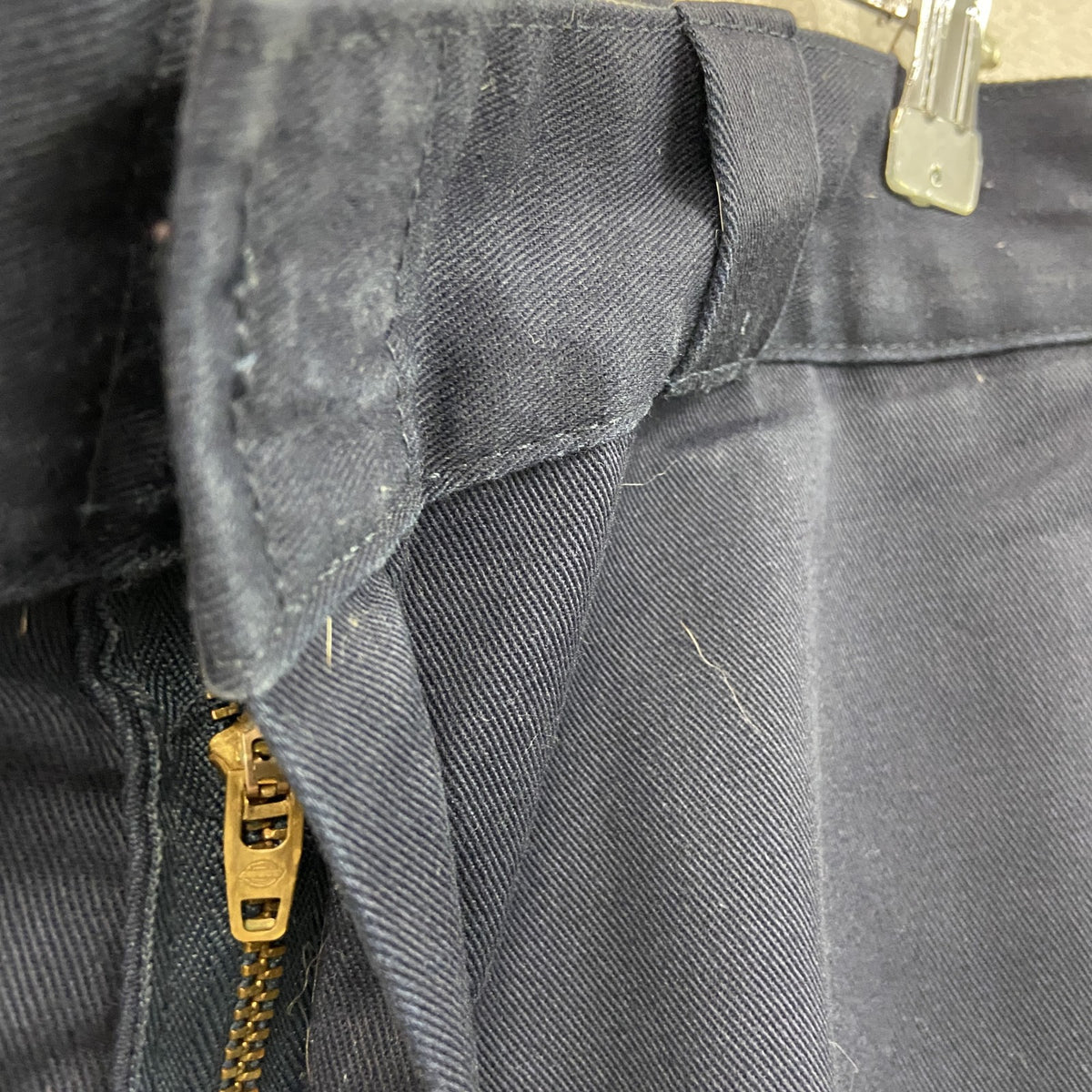 Dickies　ディッキーズ　ワークパンツ　ジップフライ　紺　ネイビー　W37サイズ　古着