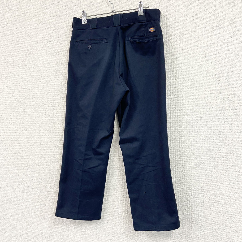 Dickies　ディッキーズ　ワークパンツ　ジップフライ　紺　ネイビー　W37サイズ　古着