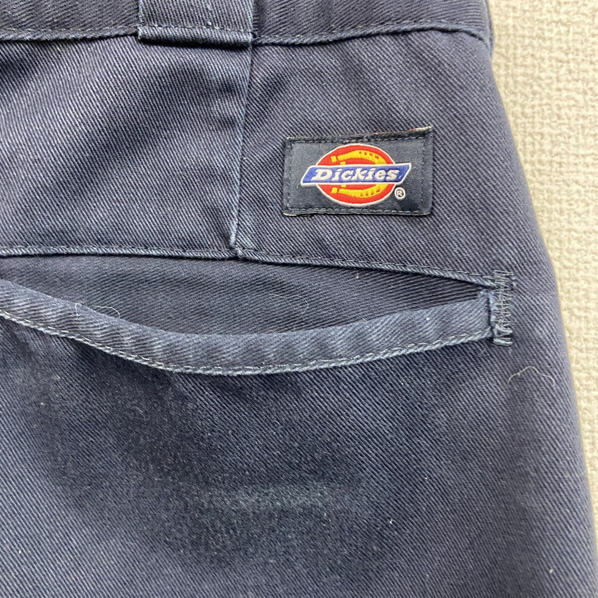 Dickies　ディッキーズ　ワークパンツ　ジップフライ　紺　ネイビー　W37サイズ　古着