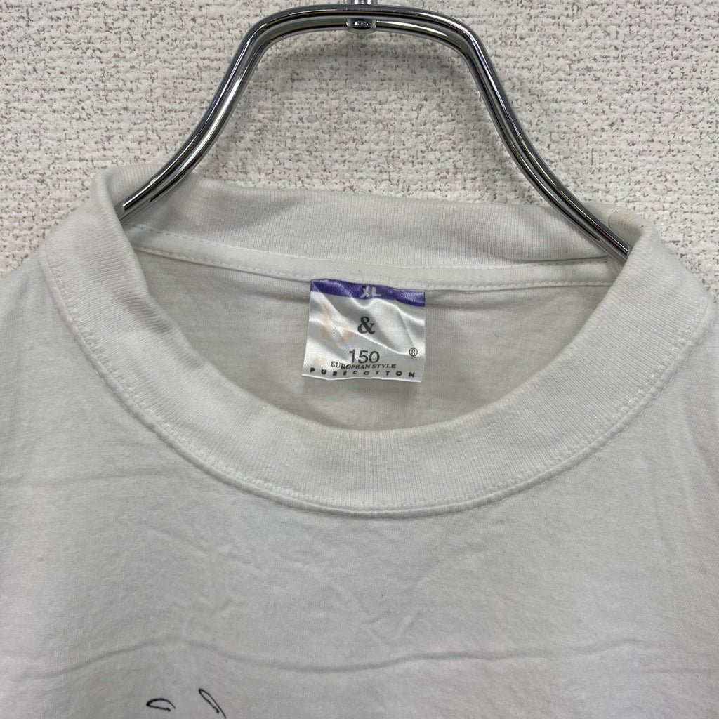90s～　B&C　Villacher　フィラッハー　半袖Tシャツ　企業Ｔ　ヴィンテージ　白　ホワイト　XLサイズ　古着