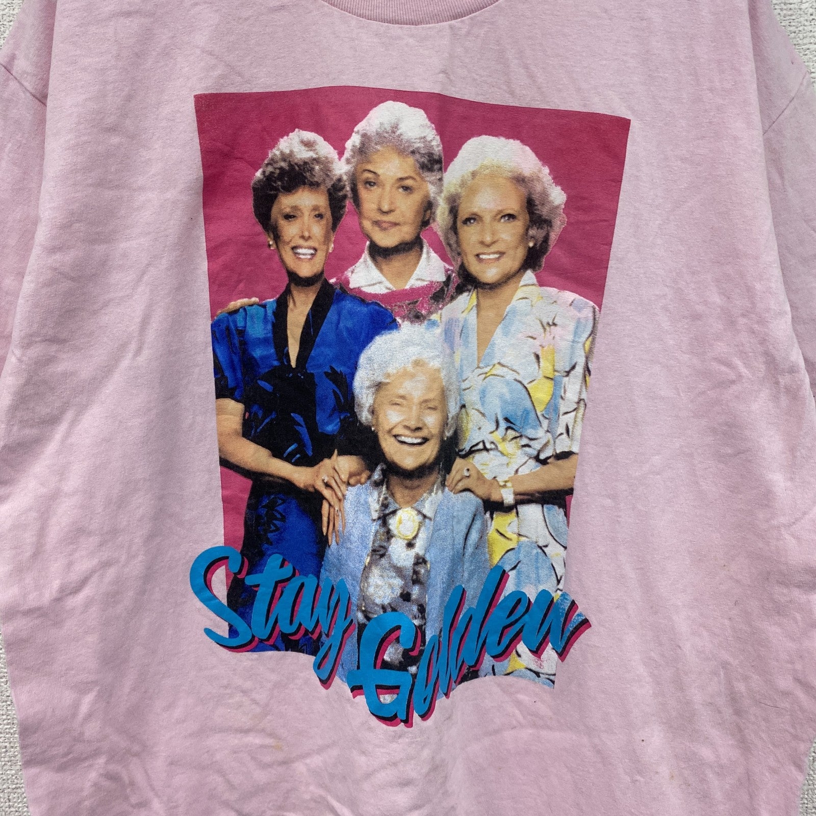 THE GOLDEN GIRLS　半袖プリントTシャツ　ピンク　Lサイズ　古着