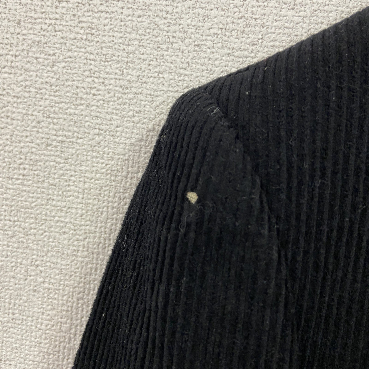 pierre cardin　ピエールカルダン　テーラードジャケット　ブレザー　コーデュロイ　ブラック　93AB4サイズ　古着