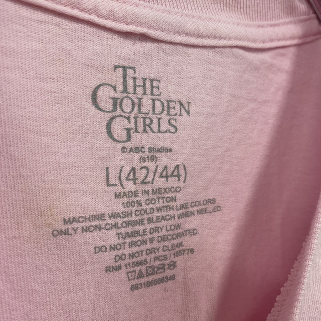 THE GOLDEN GIRLS　半袖プリントTシャツ　ピンク　Lサイズ　古着
