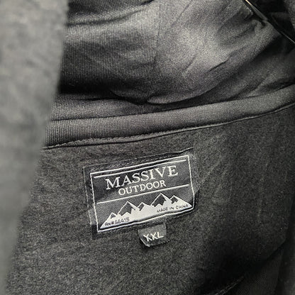 MASSIVE OUTDOOR　フリースパーカー　赤　レッド　2XLサイズ