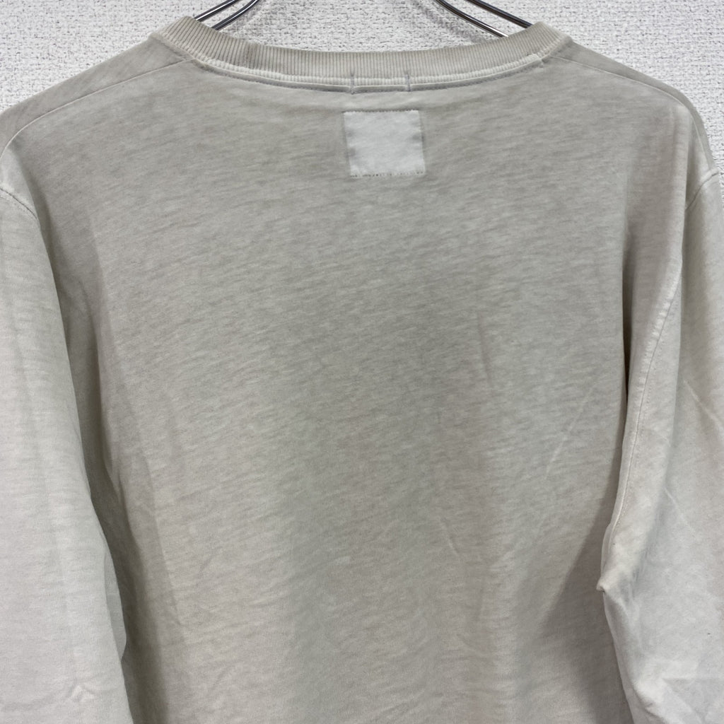 Abercrombie&Fitch　アバクロンビー&フィッッチ　長袖Tシャツ/ロンT　デカロゴ　白　ホワイト　XLサイズ　古着