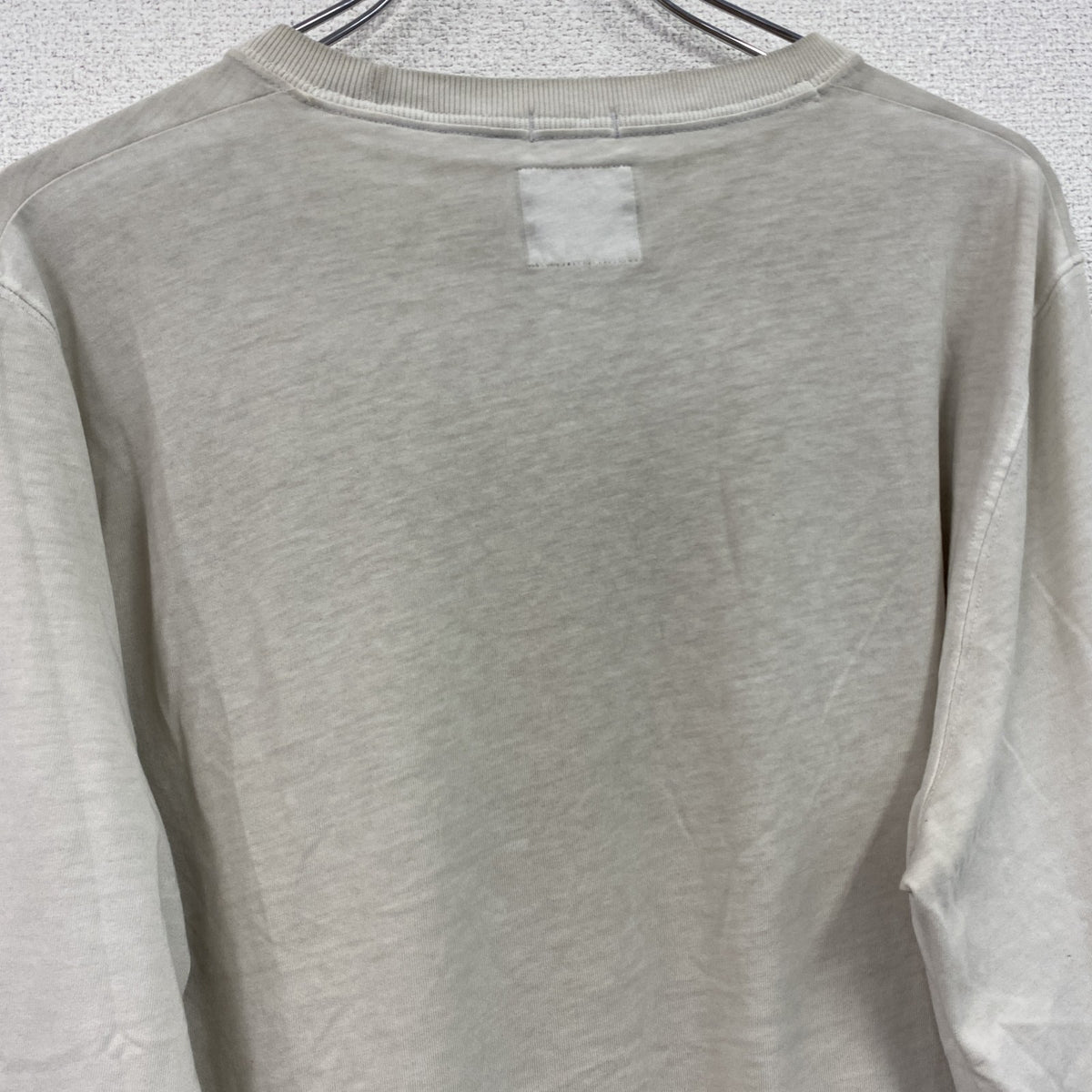 Abercrombie&Fitch　アバクロンビー&フィッッチ　長袖Tシャツ/ロンT　デカロゴ　白　ホワイト　XLサイズ　古着