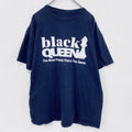 半袖プリントTシャツ　メッセージT　Black Queen　_　ブラック　古着