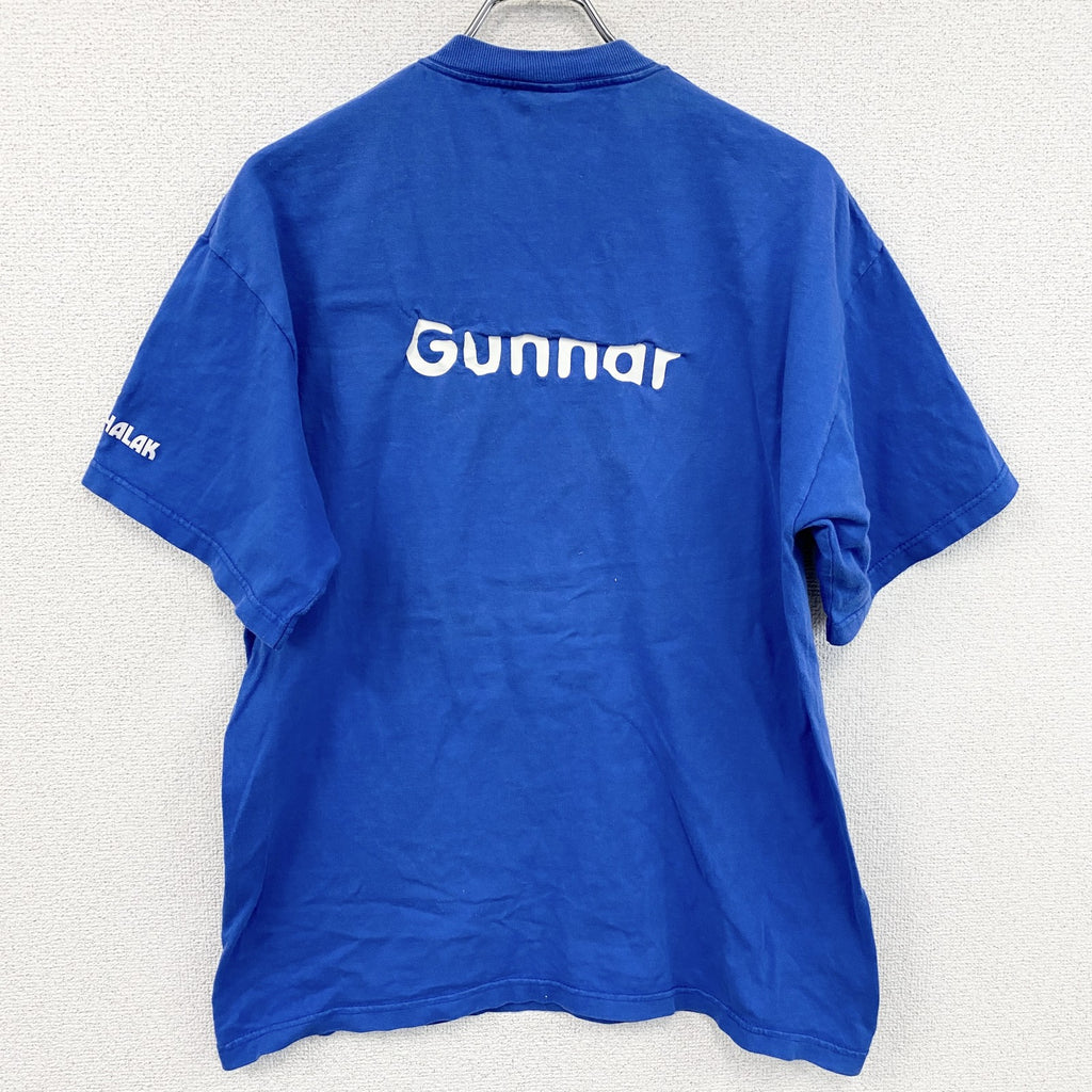 SCREEN STARS　半袖プリントTシャツ　青　ブルー　Lサイズ　古着