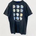 Dickies　ディッキーズ　半袖プリントTシャツ　レトロ　クルーネック　ヘルメット　黒　ブラック　Mサイズ　古着