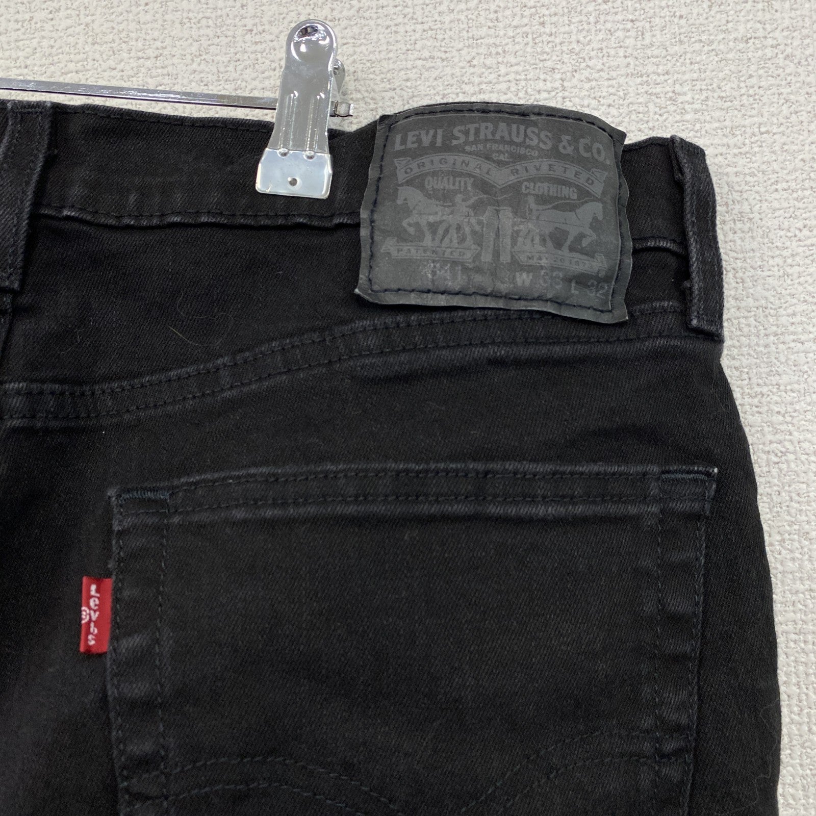 Levi’s　リーバイス　541　ブラックデニムパンツ/ジーンズ　黒　ブラック　W33サイズ　古着