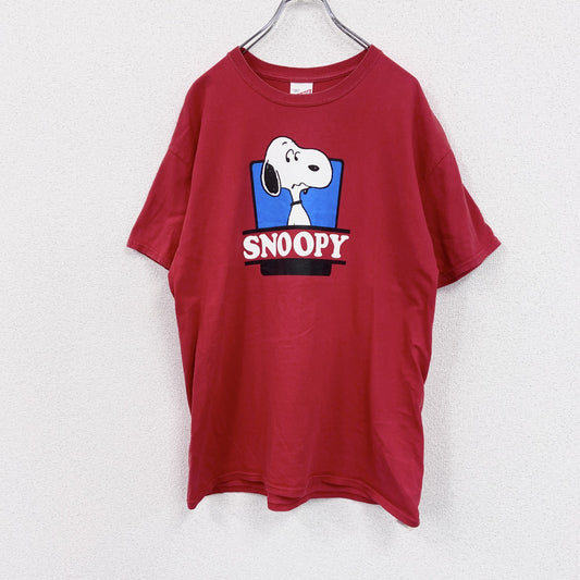 XLARGE　エクストララージ　半袖プリントTシャツ　スヌーピー　赤　レッド　Lサイズ