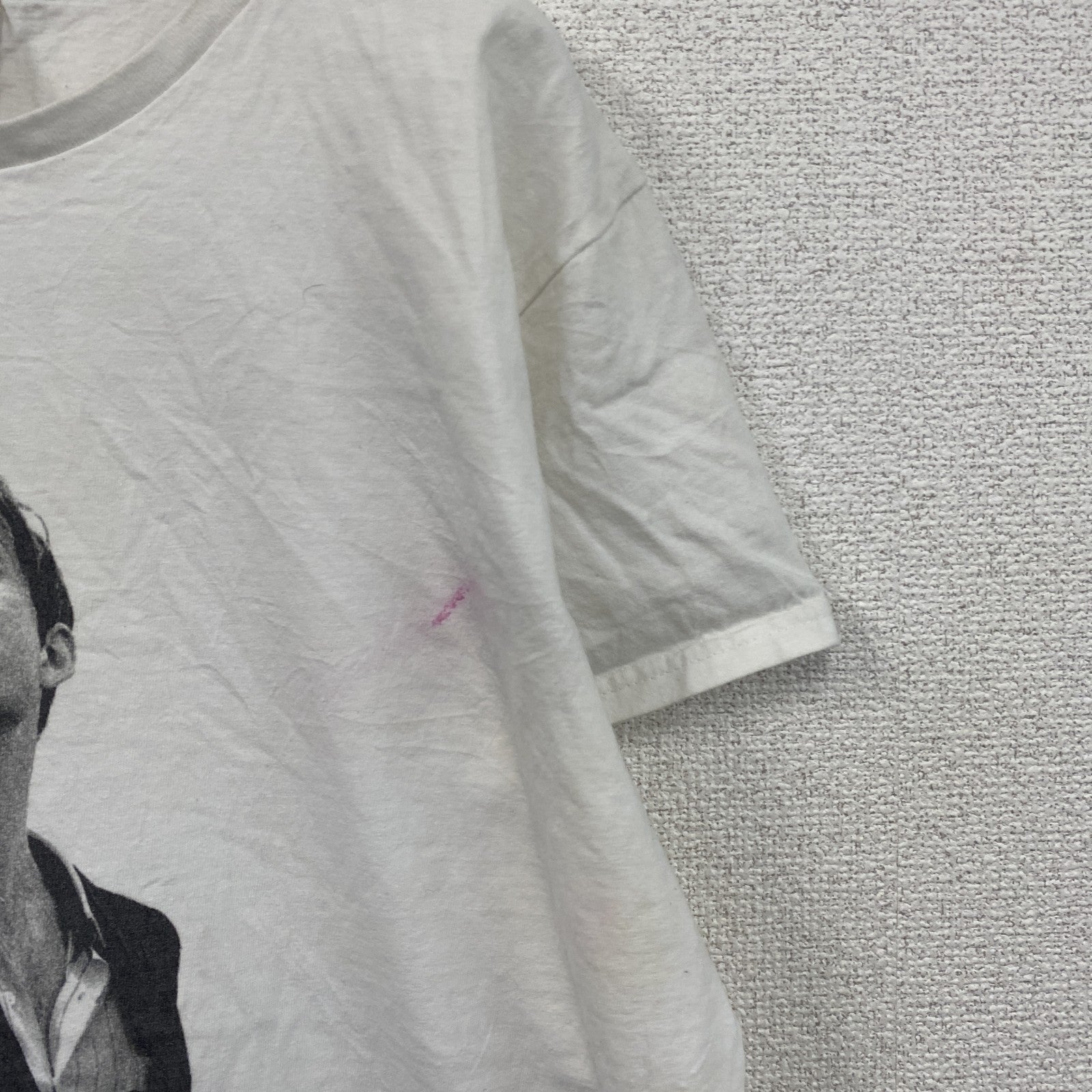 GILDAN　ギルダン　ジャーヴィスコッカー　半袖プリントTシャツ　バンドＴ　白　ホワイト　XLサイズ　古着