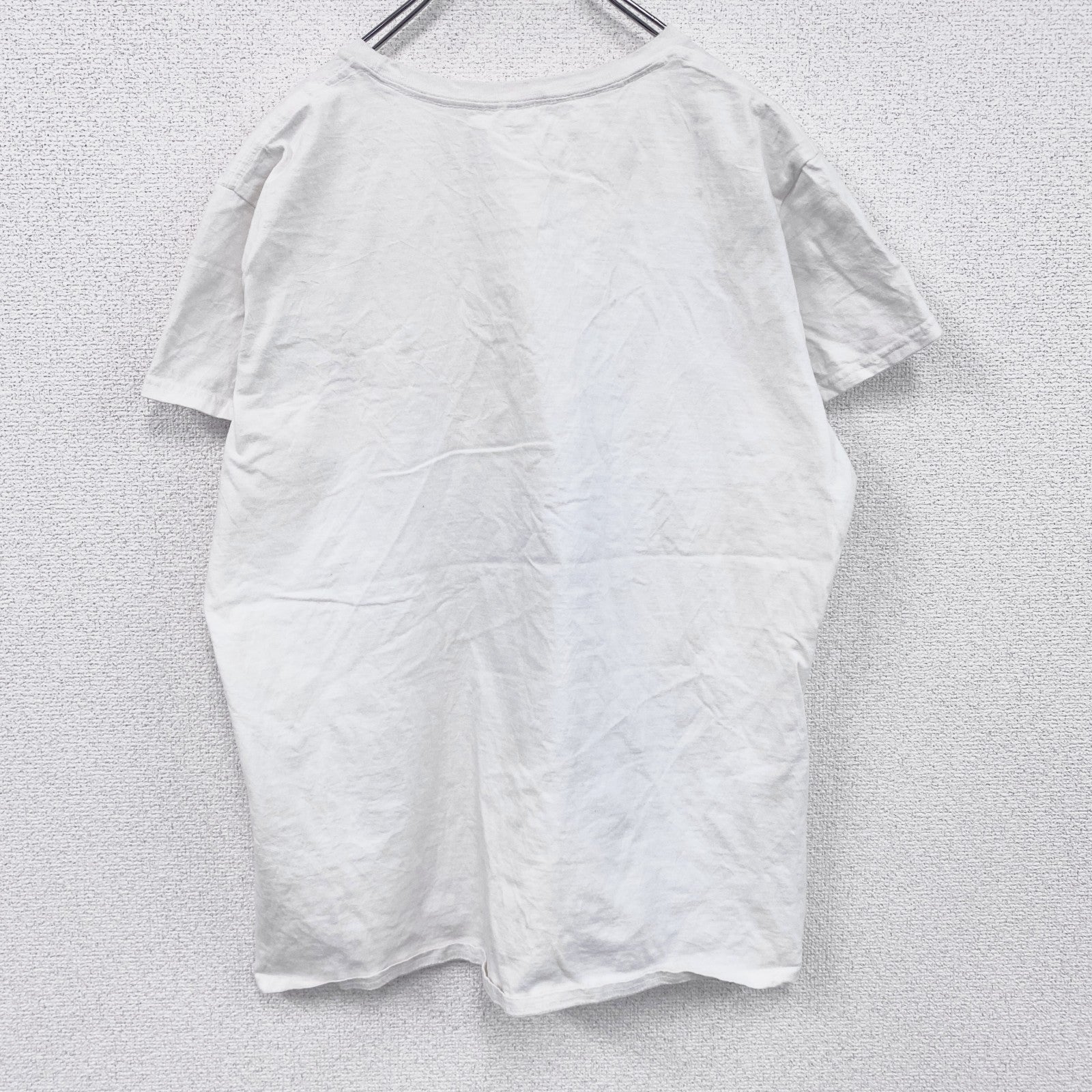 GILDAN　ギルダン　ジャーヴィスコッカー　半袖プリントTシャツ　バンドＴ　白　ホワイト　XLサイズ　古着