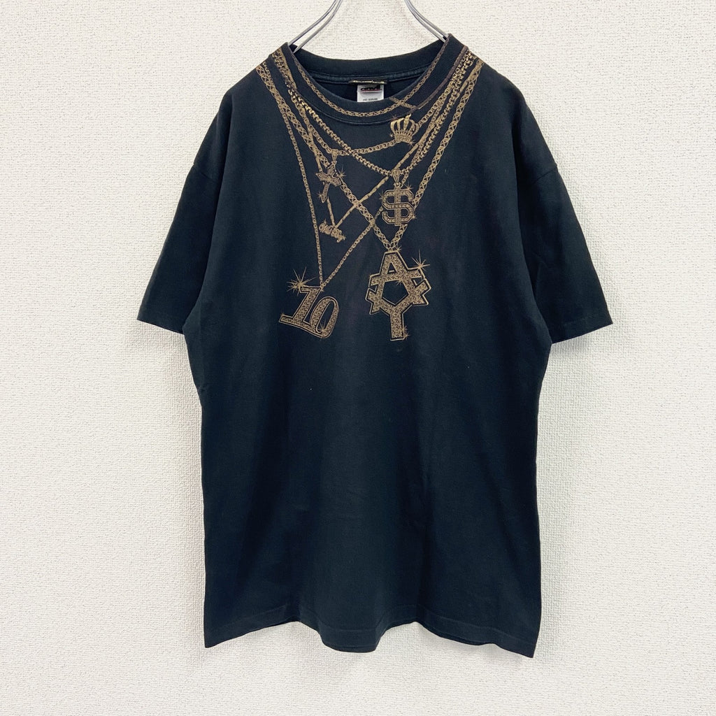 Anvil　puffy　パフィー　10周年　CRAZY VIRGIN　半袖プリントシンガーTシャツ　ツアーT　黒　ブラック　Lサイズ　古着