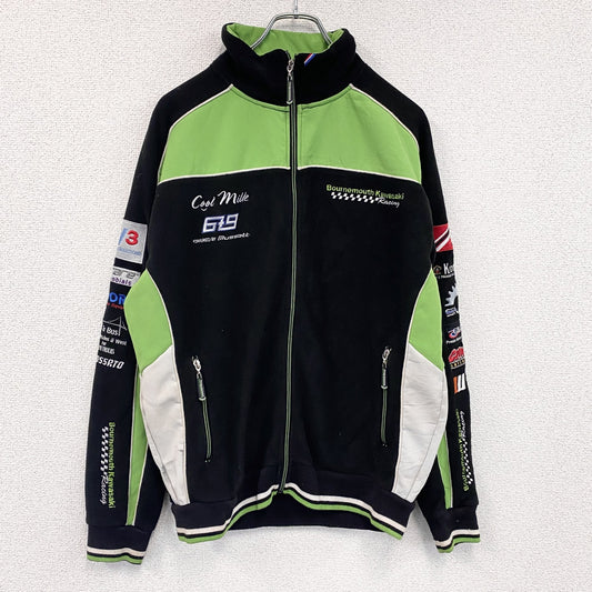 Buurnemouth Kawasaki　フルジップフリースジャケット　黒　ブラック　Sサイズ