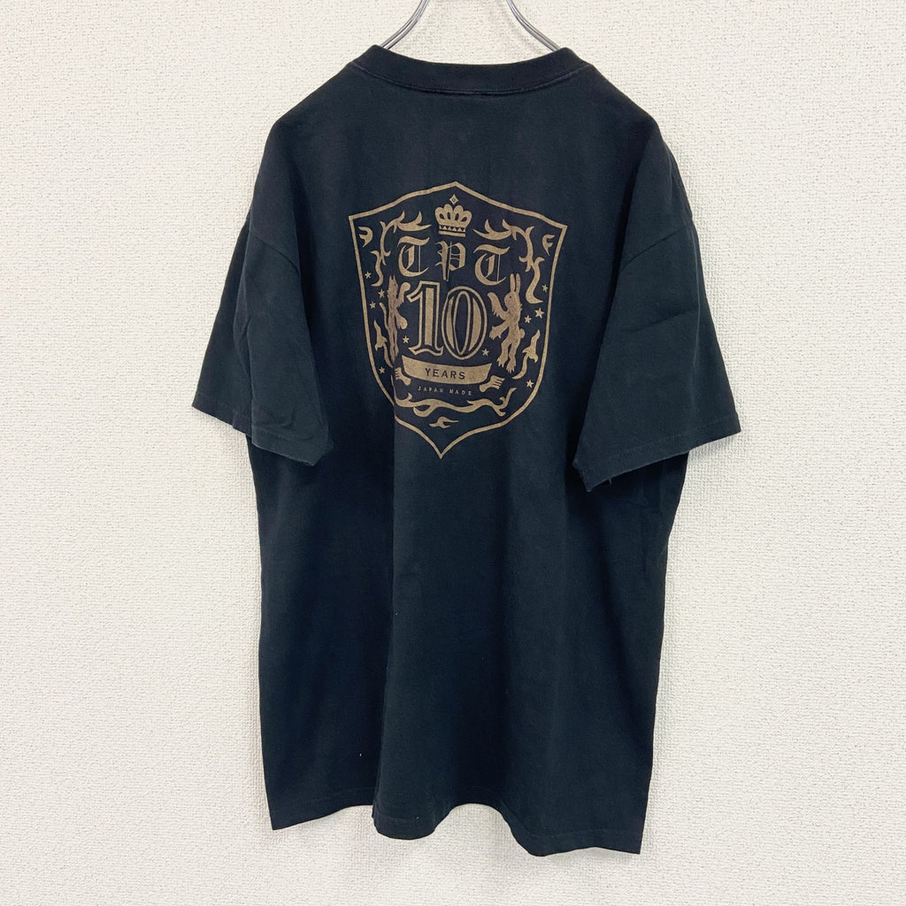 Anvil　puffy　パフィー　10周年　CRAZY VIRGIN　半袖プリントシンガーTシャツ　ツアーT　黒　ブラック　Lサイズ　古着