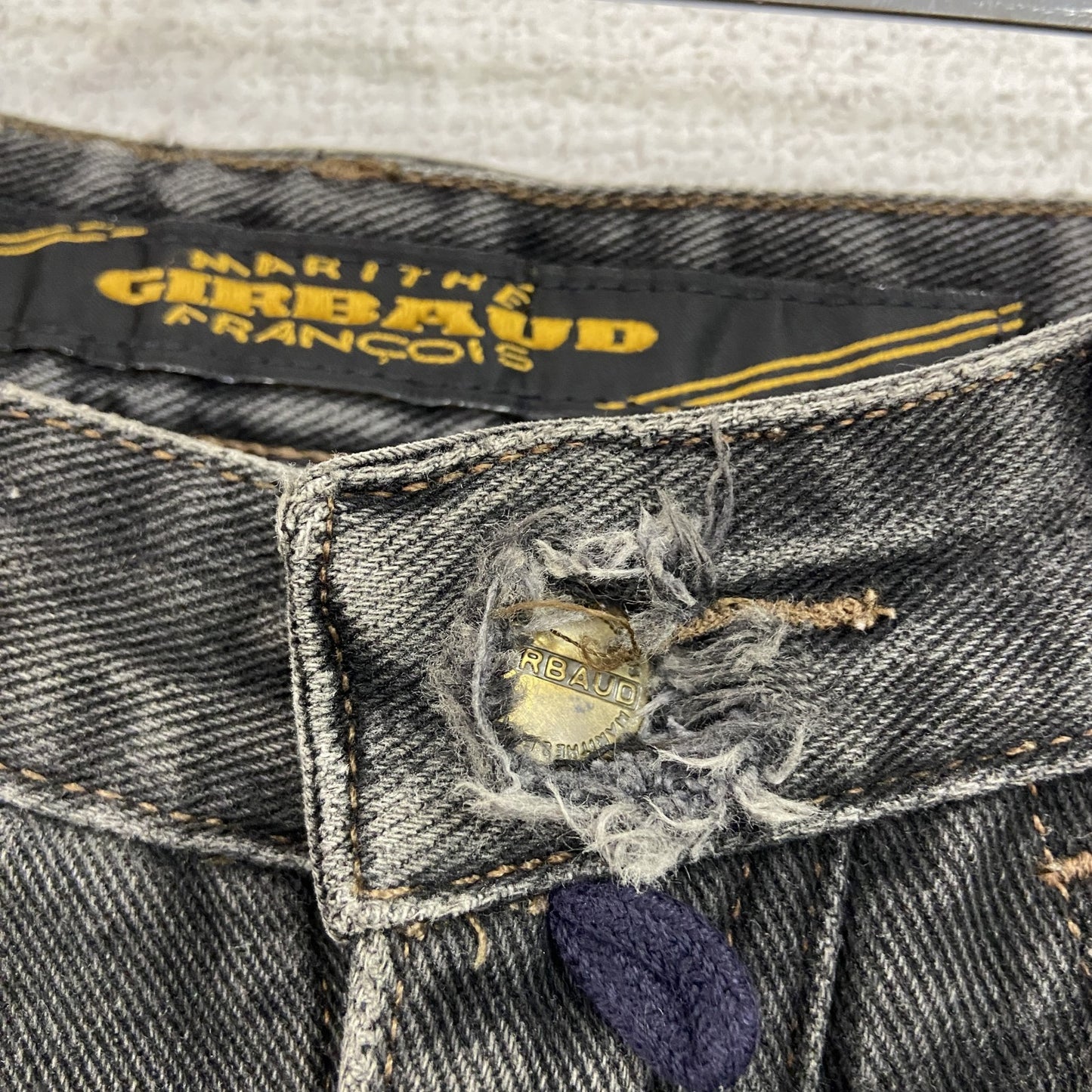 MARITHE&FRANCOIS GIRBAAUD　デニムパンツ/ジーンズ　黒　ブラック　5/6サイズ