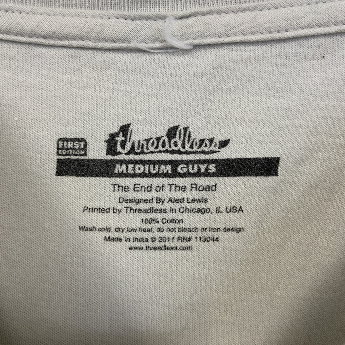 threaddless　半袖プリントゲームTシャツ　ゾンビサバイバル　灰色　グレー　Mサイズ　古着