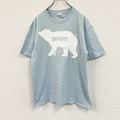 00s　Anvil　YUKI　ユキ　半袖ミュージックシンガープリントTシャツ　ツアーT　ヴィンテージ　青　ライトブルー　Mサイズ カットソー メンズ コットン 古着