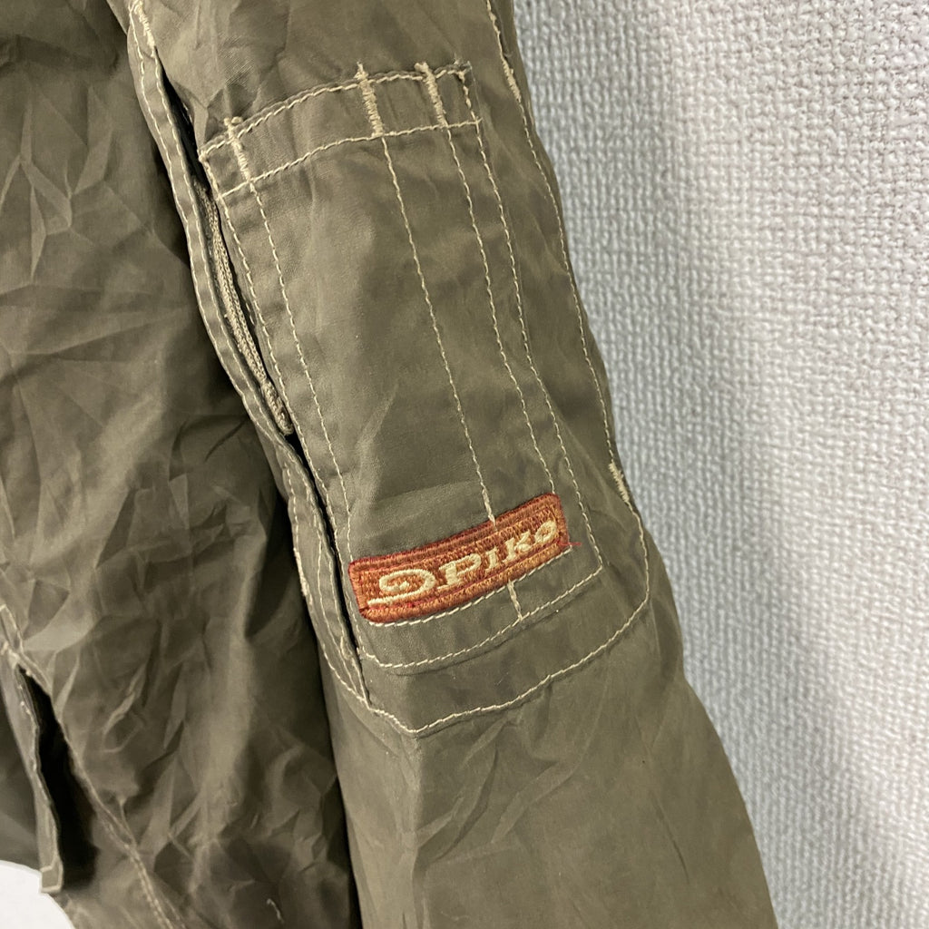 PIKO　ピコ　フルジップジャケット　カーキ　Mサイズ レディース ポリエステル コットン 古着