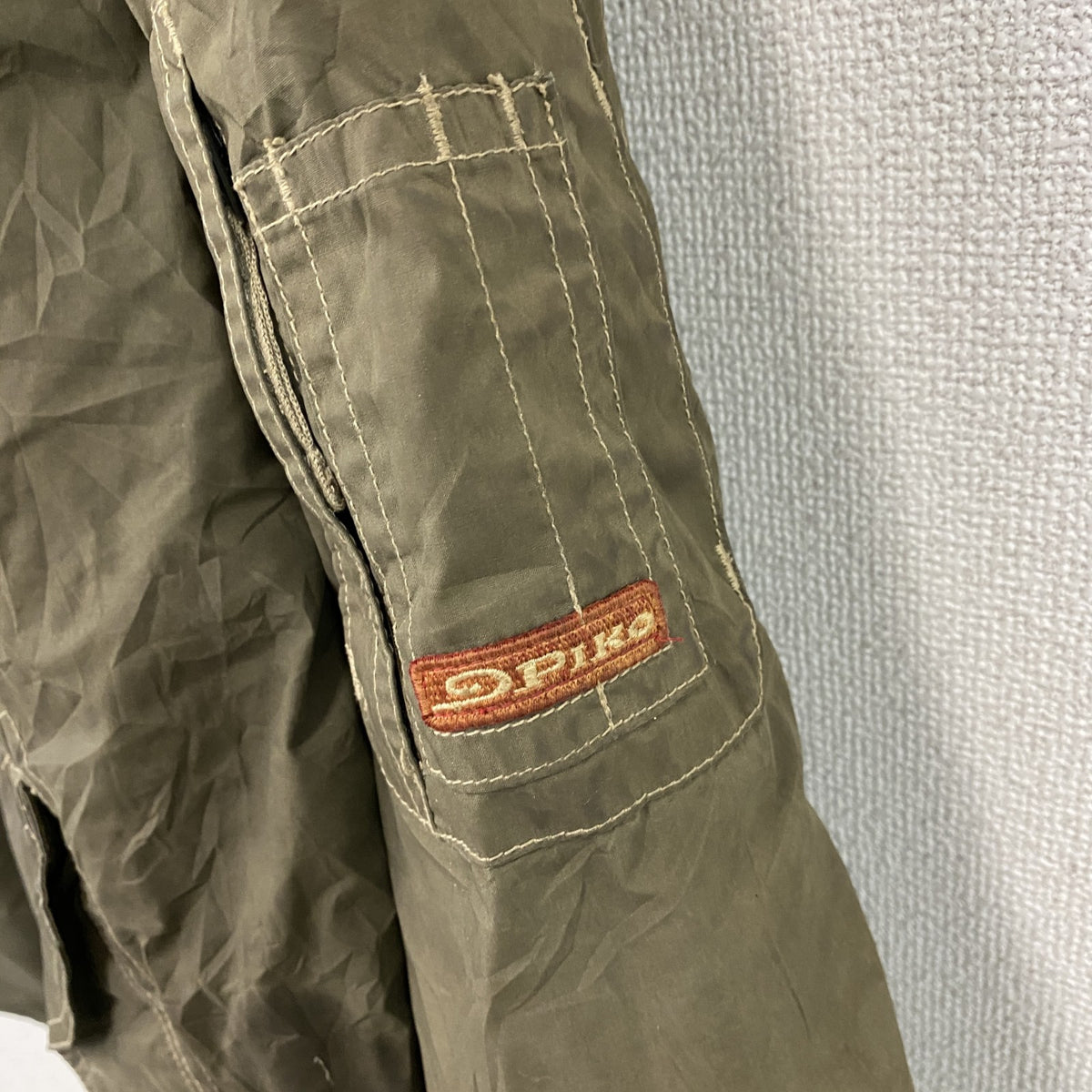 PIKO　ピコ　フルジップジャケット　カーキ　Mサイズ レディース ポリエステル コットン 古着