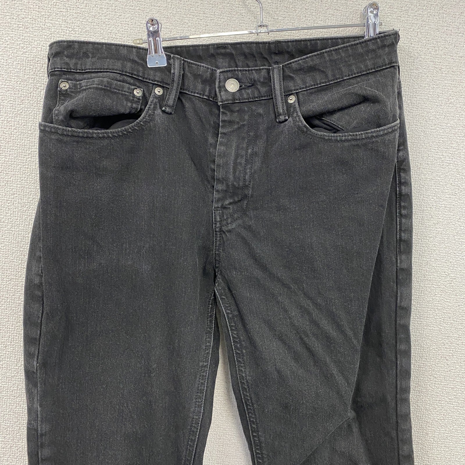 Levi’s　リーバイス　511　ブラックデニムパンツ/ジーンズ　ジップフライ　黒　ブラック　W34サイズ　古着