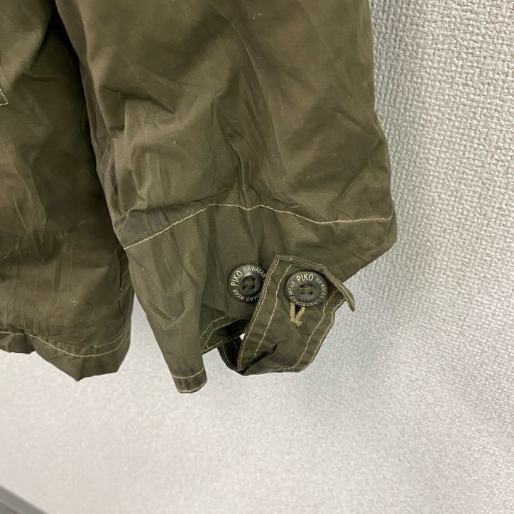 PIKO　ピコ　フルジップジャケット　カーキ　Mサイズ レディース ポリエステル コットン 古着
