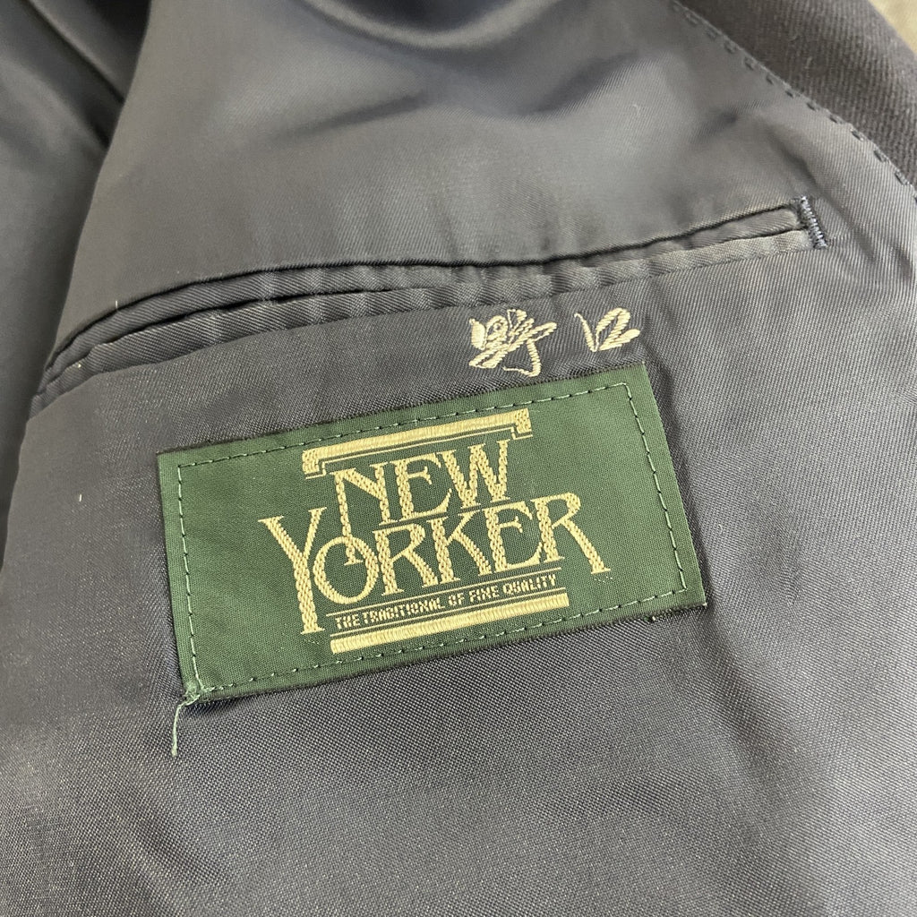 NEW YORKER　ニューヨーカー　テーラードジャケット/ブレザー　紺ブレ　金ボタン　紺　ネイビー　古着