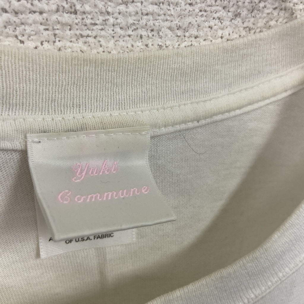 Anvil　YUKI　ユキ　半袖ミュージックシンガープリントTシャツ　ツアーT　白　ホワイト　Mサイズ カットソー メンズ コットン 古着