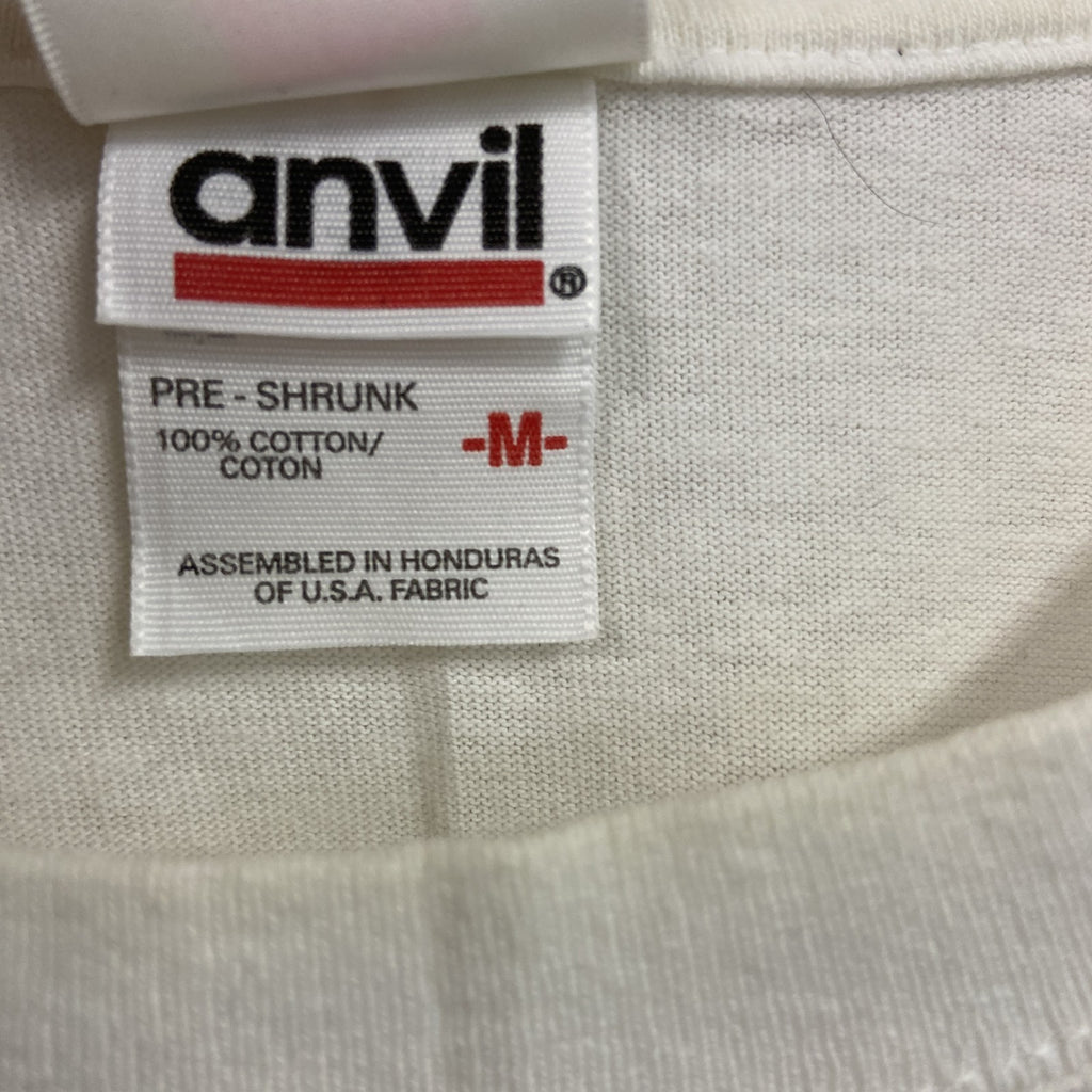 Anvil　YUKI　ユキ　半袖ミュージックシンガープリントTシャツ　ツアーT　白　ホワイト　Mサイズ カットソー メンズ コットン 古着