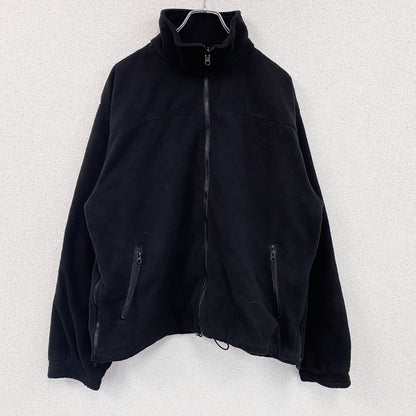 TRU-SPEC　フリースジャケット/ボアジャケット　ベンチレーション　ダブルジップ　黒　ブラック　XLサイズ