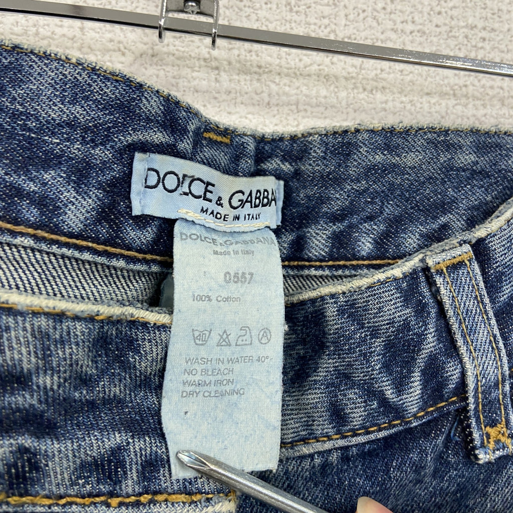 DOLCE＆GABBANA　ドルチェ＆ガッパーナ　デニムパンツ/ジーンズ　インディゴ　40サイズ　古着