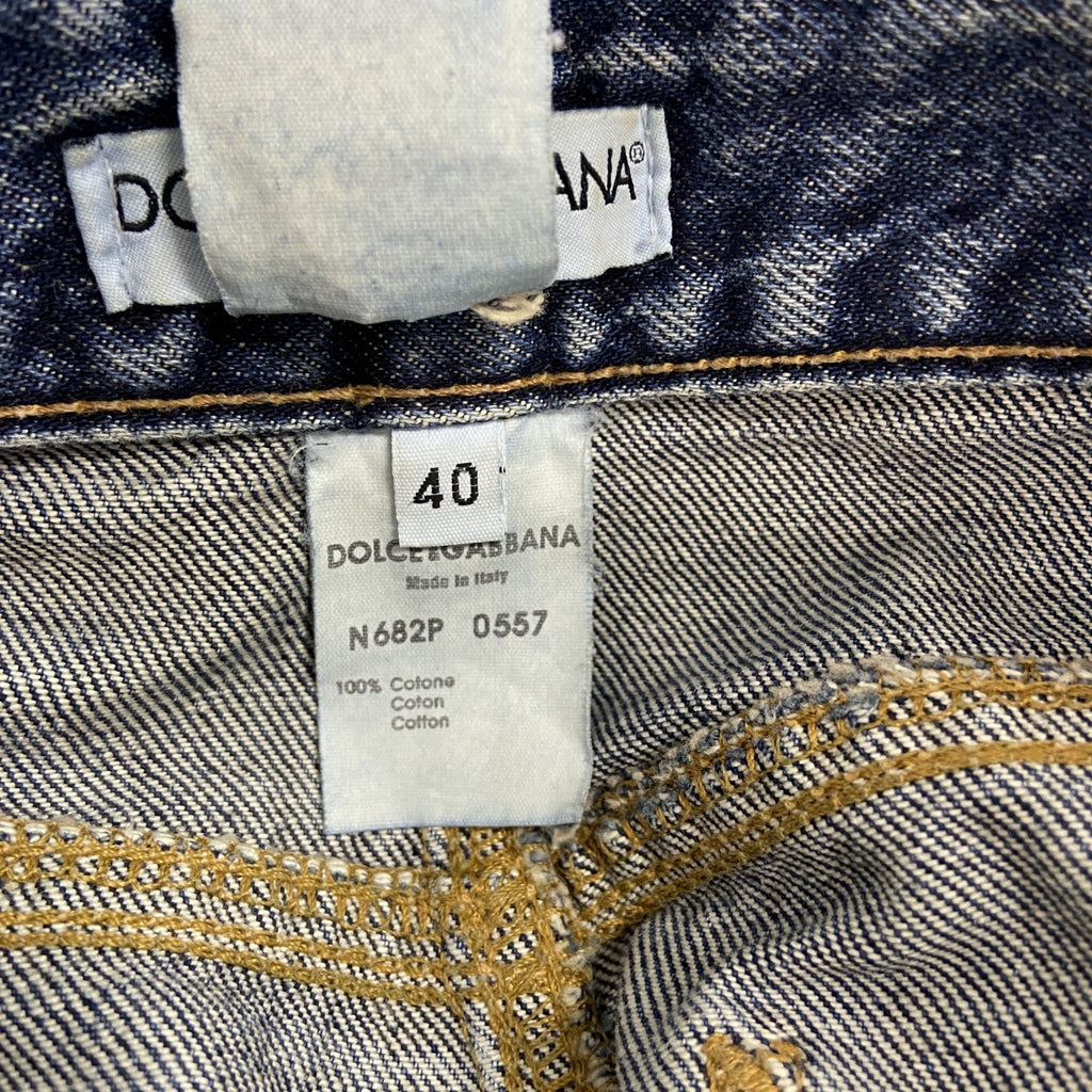 DOLCE＆GABBANA　ドルチェ＆ガッパーナ　デニムパンツ/ジーンズ　インディゴ　40サイズ　古着