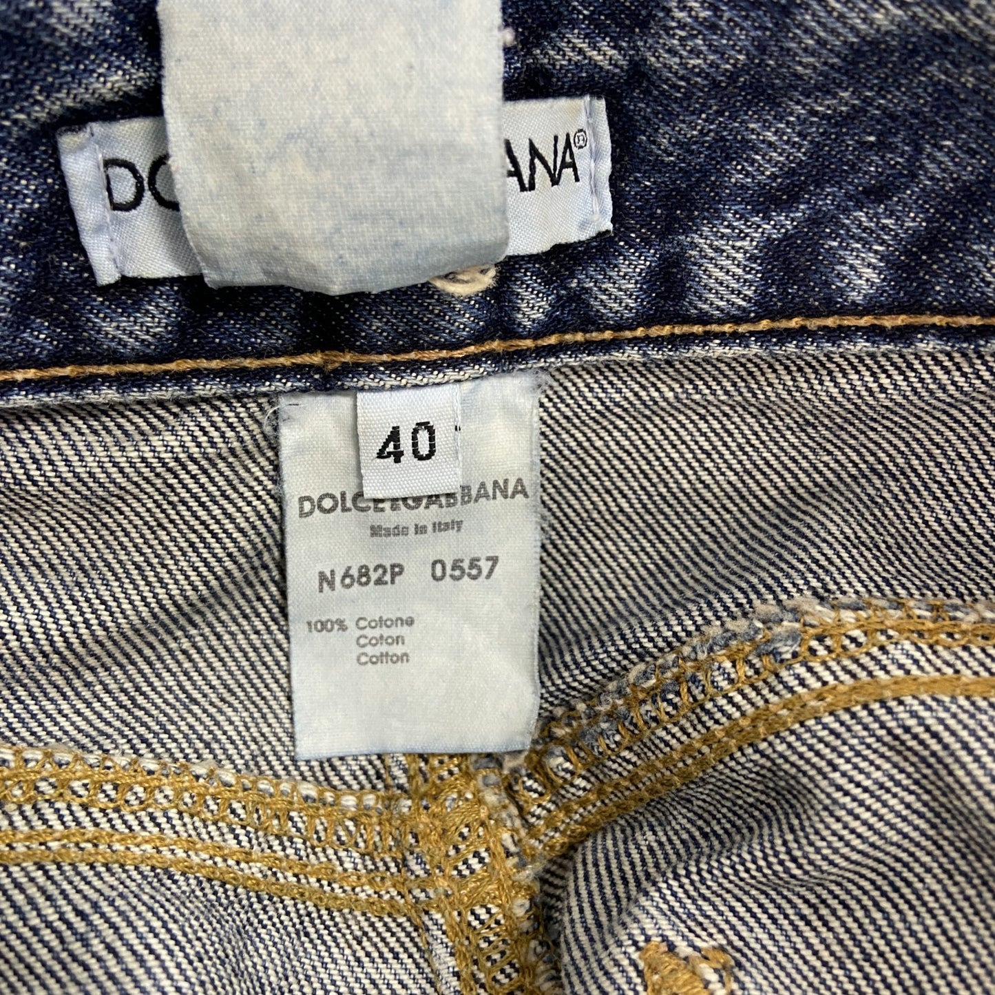 DOLCE＆GABBANA　ドルチェ＆ガッパーナ　デニムパンツ/ジーンズ　インディゴ　W40サイズ