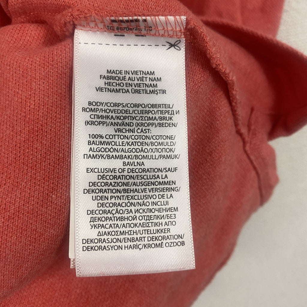 POLO RALPH LAUREN　ラルフローレン　半袖ポロシャツ　刺繍ロゴ　ワンポイント　コーラルピンク　XLサイズ メンズ コットン 古着