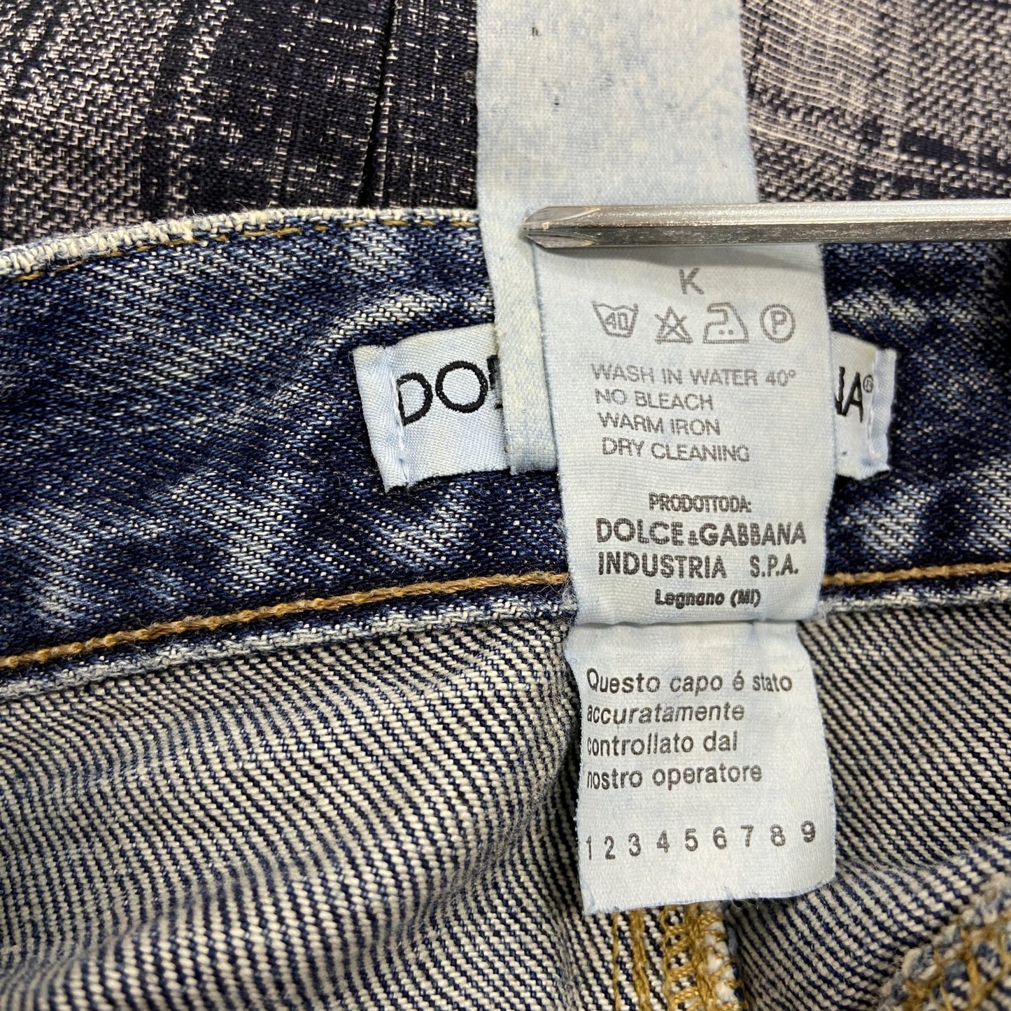 DOLCE＆GABBANA　ドルチェ＆ガッパーナ　デニムパンツ/ジーンズ　インディゴ　W40サイズ