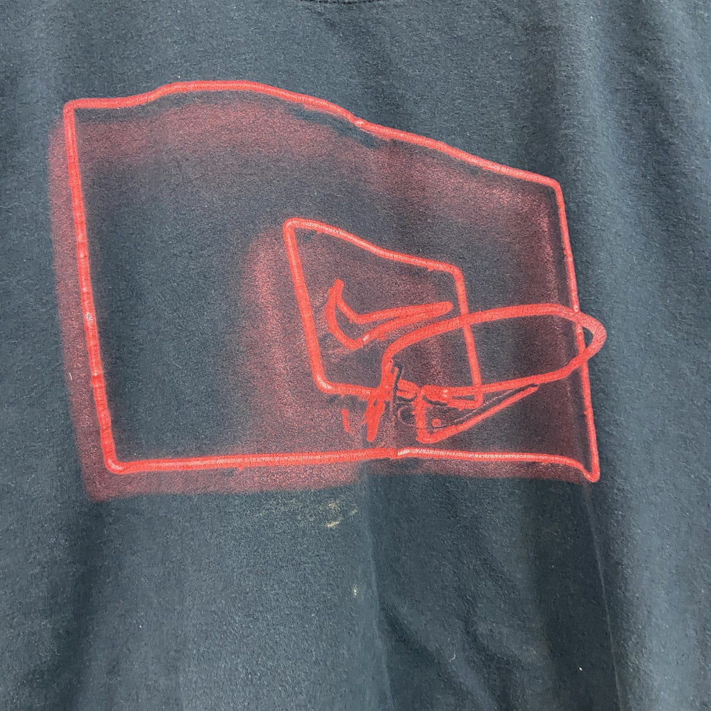 NIKE　ナイキ　半袖ネオンプリントTシャツ　黒　ブラック　Lサイズ　古着