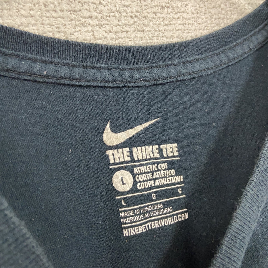 NIKE　ナイキ　半袖ネオンプリントTシャツ　黒　ブラック　Lサイズ　古着