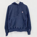 Champion　チャンピオン　リバースウィーブ　スウェットパーカー/フーディー　紺　ネイビー　Sサイズ トレーナー スウェットトップス フード付き 古着