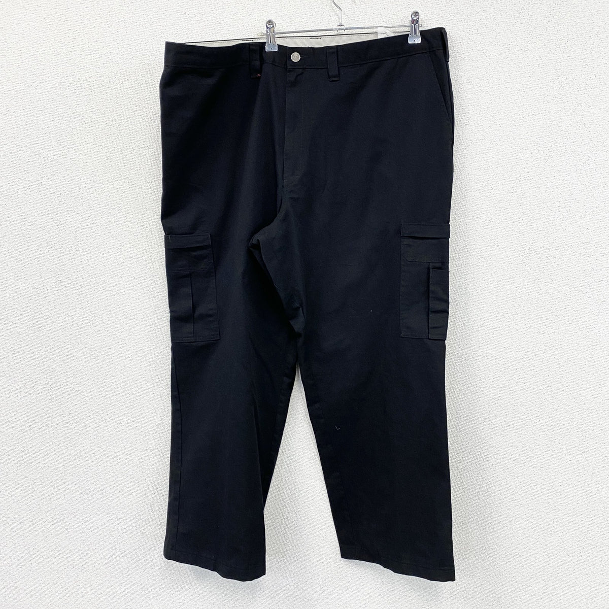 Dickies　ディッキーズ　カーゴパンツ　ワークパンツ　ジップフライ　黒　ブラック　44サイズ　古着