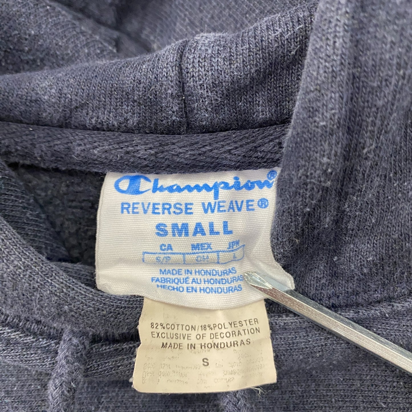 Champion　チャンピオン　リバースウィーブ　スウェットパーカー/フーディー　紺　ネイビー　Sサイズ
