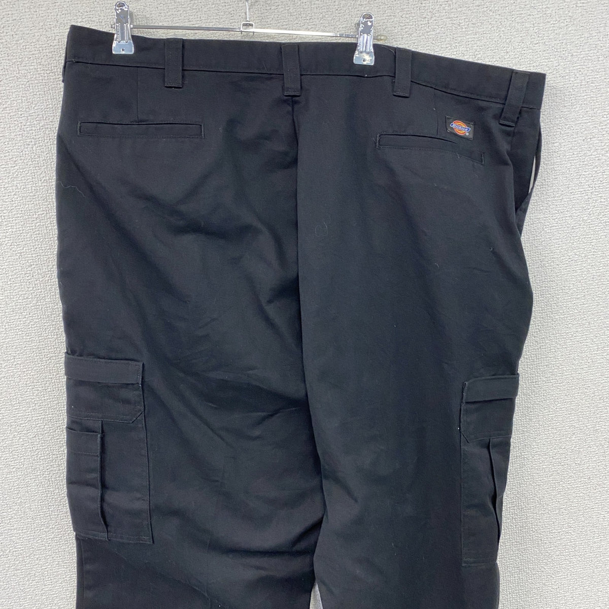 Dickies　ディッキーズ　カーゴパンツ　ワークパンツ　ジップフライ　黒　ブラック　44サイズ　古着