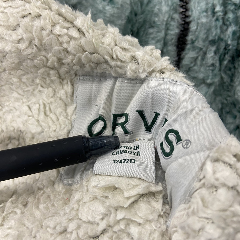 ORVIS　オービス　フリースジャケット/ボアジャケット　ハーフジップ　紺　ネイビー　Lサイズ　古着