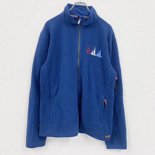 crazy shirtl　フルジップフリースジャケット/ボアジャケット　青　ブルー　XLサイズ