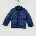 POLO RALPH LAUREN　ポロラルフローレン　キルティングジャケット　紺　ネイビー　4/4Tサイズ　古着