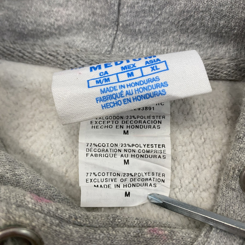 Champion　チャンピオン　リバースウィーブ　スウェットパーカー/フーディー　刺繍ロゴ　霜降りグレー　Mサイズ　古着