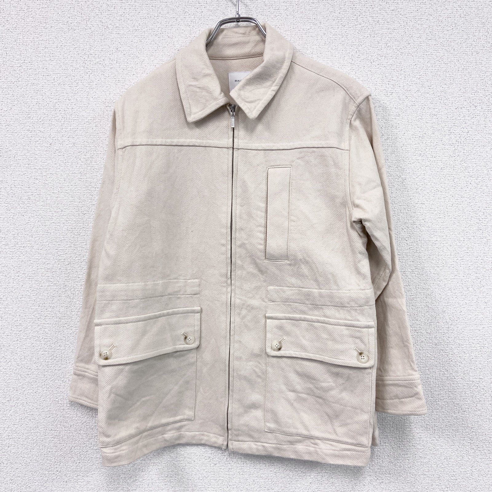 BEAUTY&YOUTH UNITED ARROWS　ユナイテッドアローズ　ブルゾン　オフホワイト　Mサイズ　古着