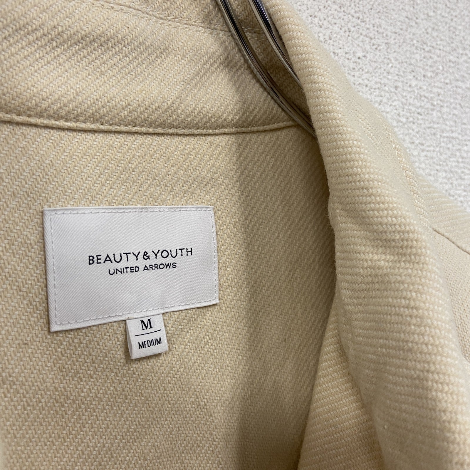 BEAUTY&YOUTH UNITED ARROWS　ユナイテッドアローズ　ブルゾン　オフホワイト　Mサイズ　古着