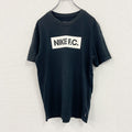 NIKE　ナイキ　半袖プリントTシャツ　黒　ブラック　Lサイズ カットソー メンズ コットン 古着